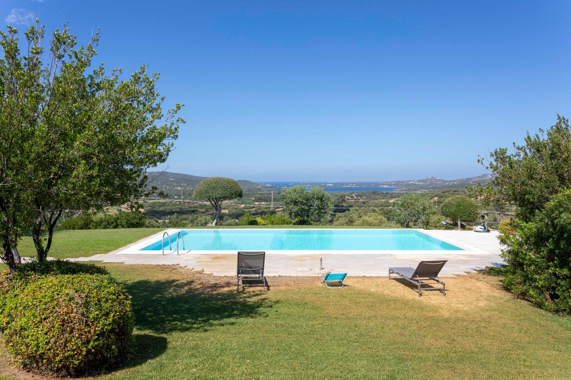 Villa Alba Esclusiva Villa Con Piscina A Sfioro E Vista Mozzafiato Sul Mare Cugnana Exterior foto